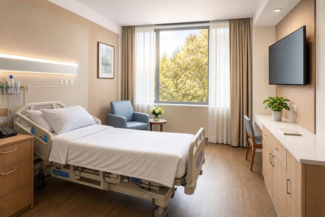 Comfortable patient room