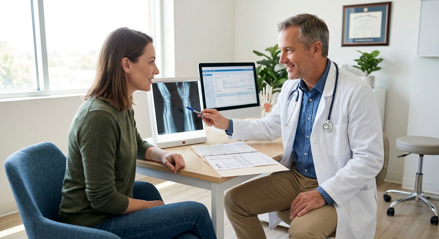 Doctor consulting patient