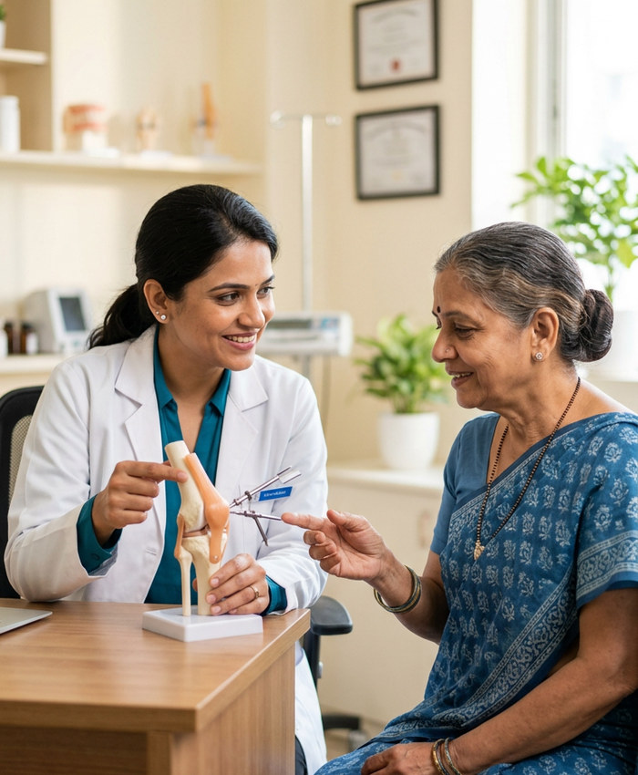 Doctor consulting patient