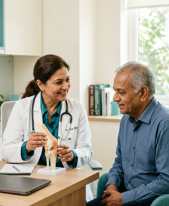 Doctor consulting patient