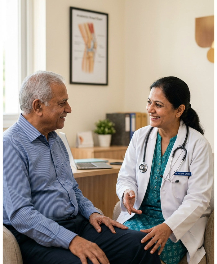 Doctor consulting patient
