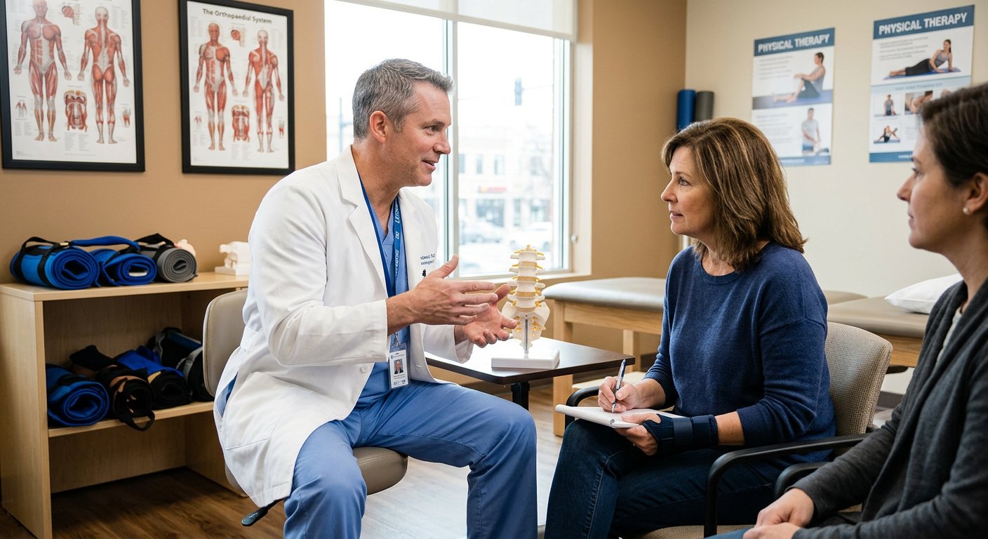Doctor consulting patient